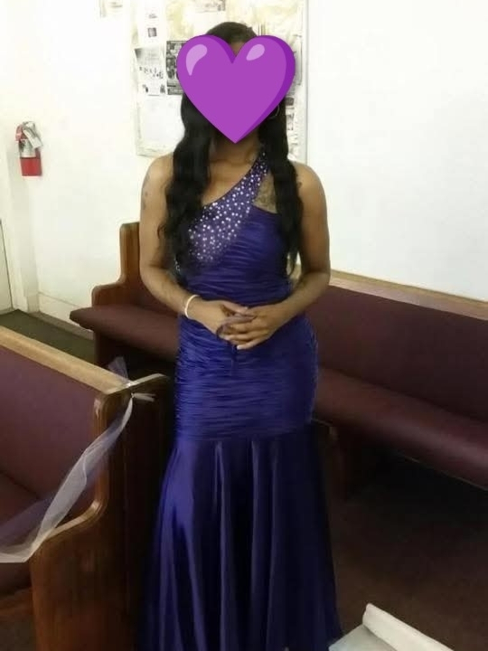 Dancing Queen One-Shoulder Jewel-Embellished Purple Gown